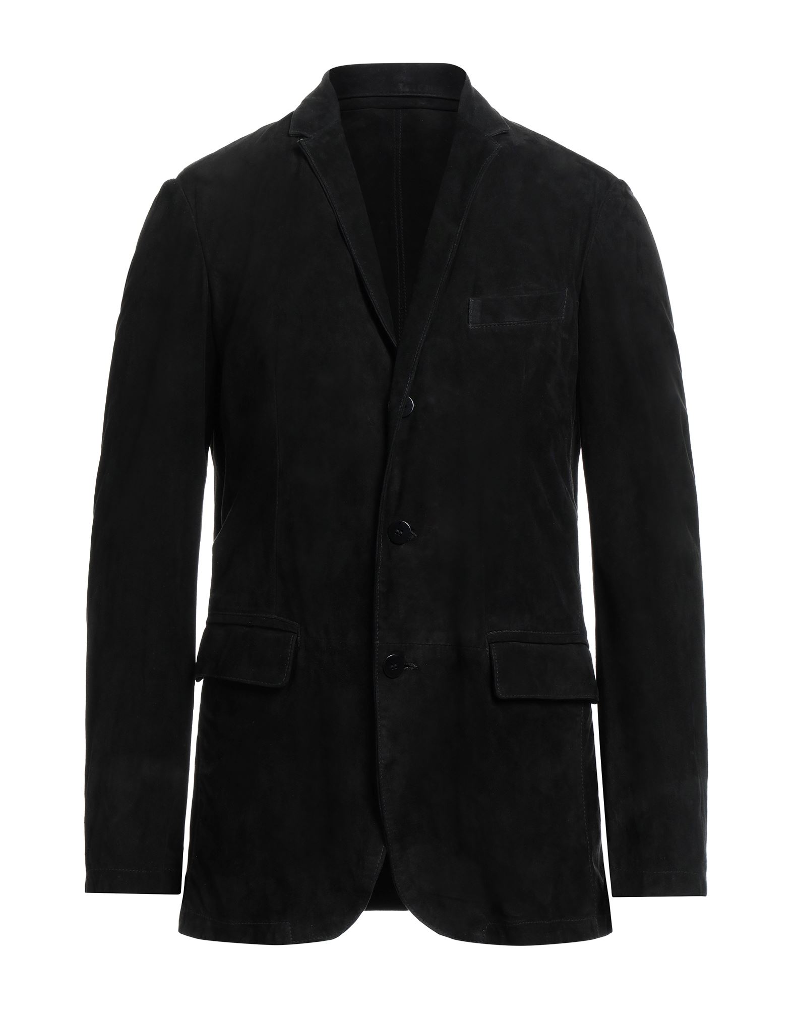 Andrea D'amico Man Suit Jacket Black Size 36 Soft Leather