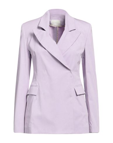 L'autre Chose L' Autre Chose Woman Blazer Light Purple Size 4 Cotton, Polyamide, Elastane
