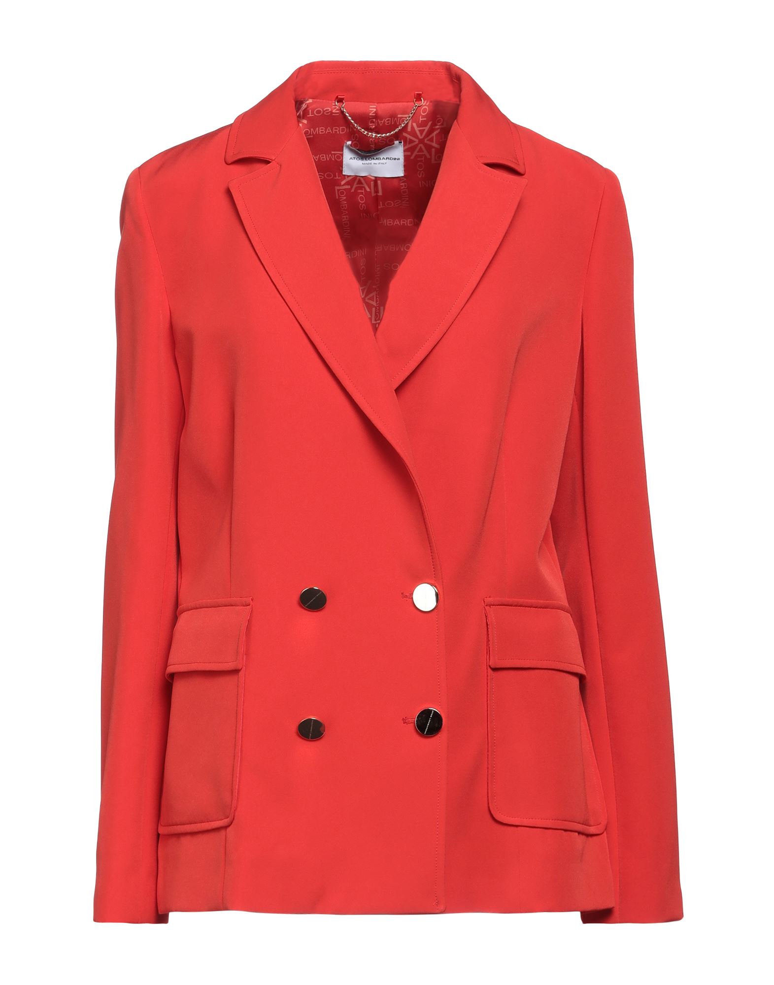 Atos Lombardini Suit Jackets In Red