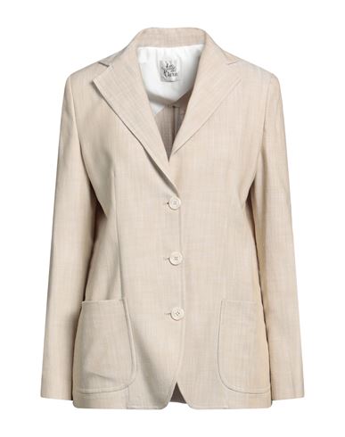 Attic And Barn Woman Suit Jacket Beige Size 10 Viscose, Polyester, Elastane In Neutral
