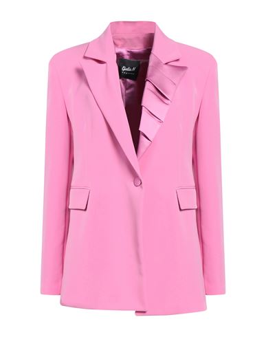 Giulia N Woman Suit Jacket Pink Size Xs Polyester, Elastane