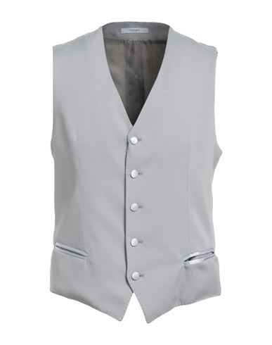 Alessandro Dell'acqua Man Vest Grey Size 42 Polyester