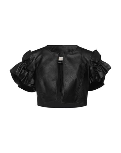 Anna Buzzi Woman Suit Jacket Black Size 6 Polyurethane, Viscose