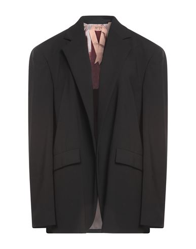 N°21 Woman Suit Jacket Black Size 6 Polyester, Wool, Elastane