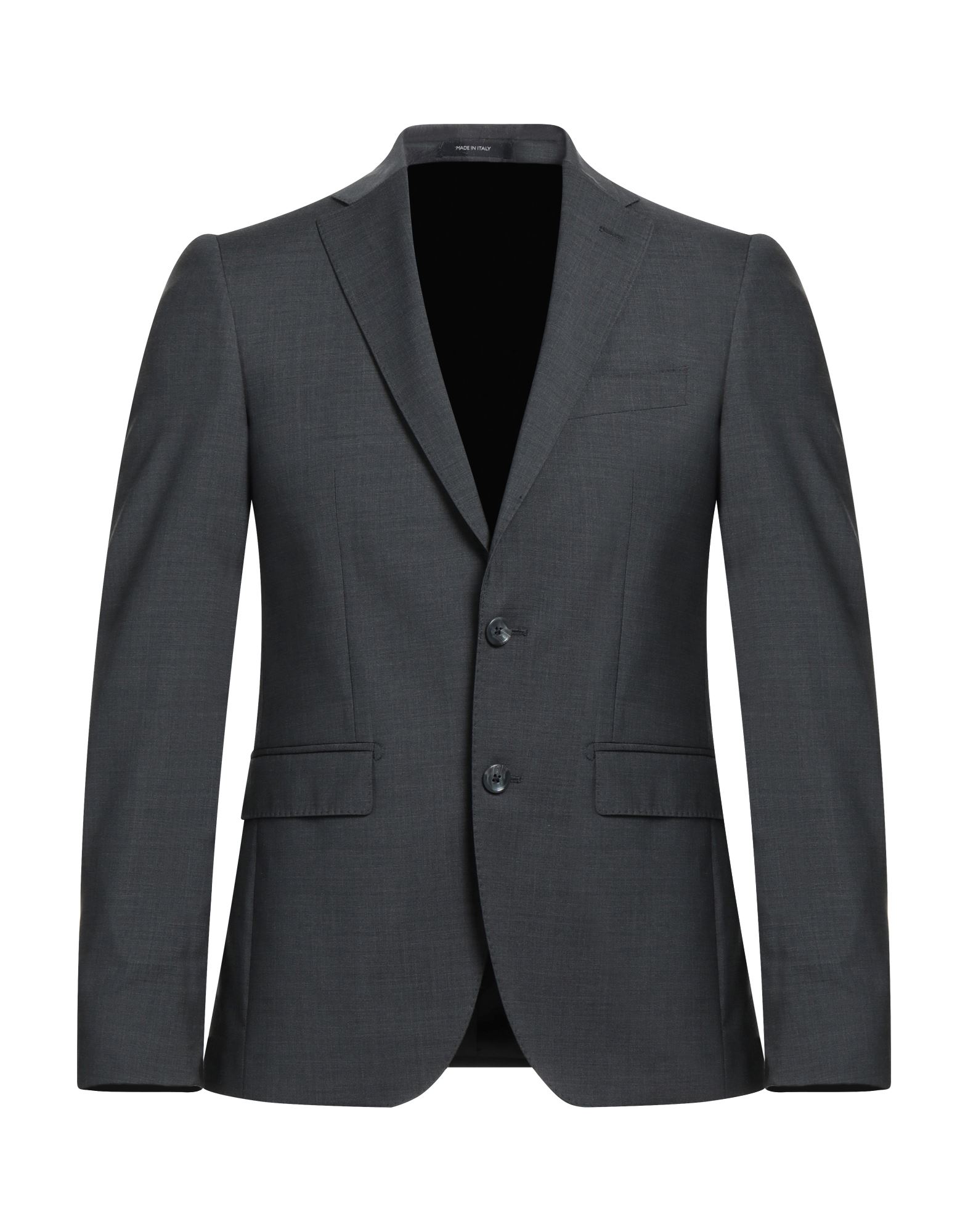 Shop Angelo Nardelli Man Blazer Lead Size 42 Virgin Wool In Grey
