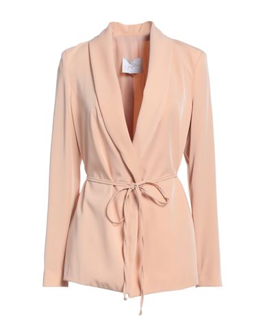 Soallure Woman Blazer Blush Size 10 Polyester, Elastane In Pink