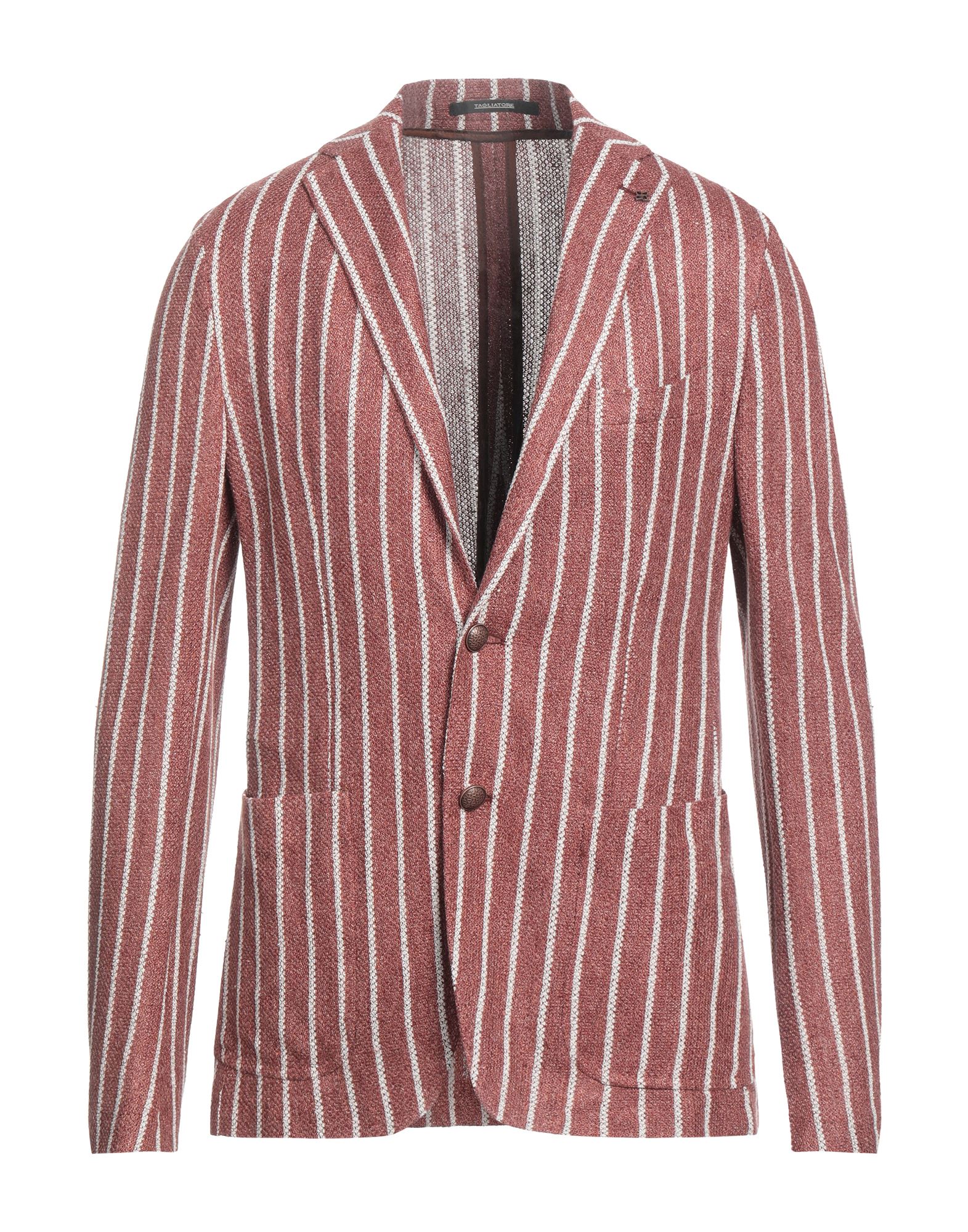 Tagliatore Suit Jackets In Red
