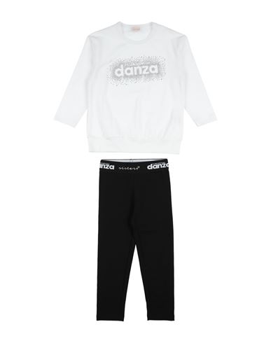 Dimensione Danza Babies'  Completo Jersey Stretch+tulle Bimba Toddler Girl Co-ord White Size 4 Cotton, Lycra,