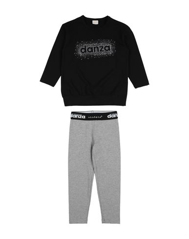 Dimensione Danza Babies'  Completo Jersey Stretch+tulle Bimba Toddler Girl Co-ord Black Size 4 Cotton, Lycra,