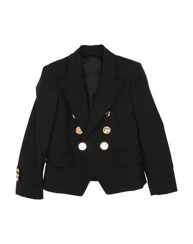 Balmain Babies'  Toddler Boy Suit Jacket Black Size 6 Virgin Wool, Elastane