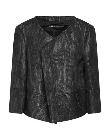 Drykorn Woman Suit Jacket Black Size 3 Polyester, Polyurethane, Polyamide, Cotton, Polyacrylic