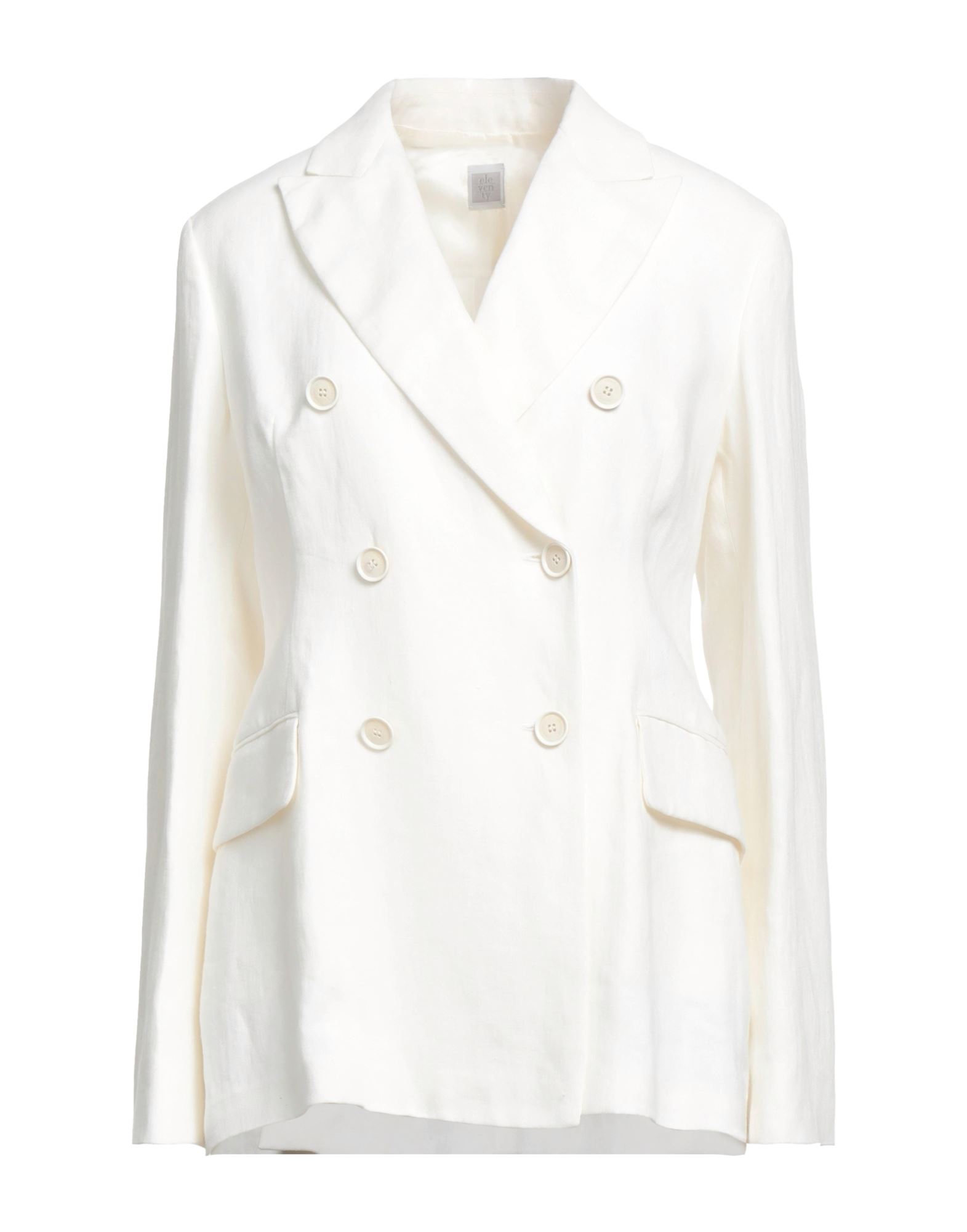 Eleventy Suit Jackets In White