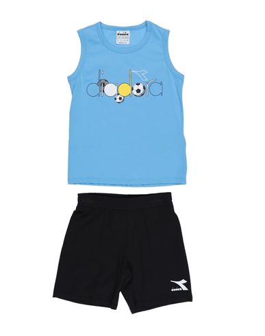 Diadora Toddler Boy Co-ord Sky Blue Size 6 Cotton In Blue