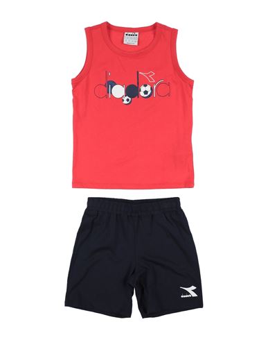 Diadora Babies'  Toddler Boy Co-ord Red Size 6 Cotton