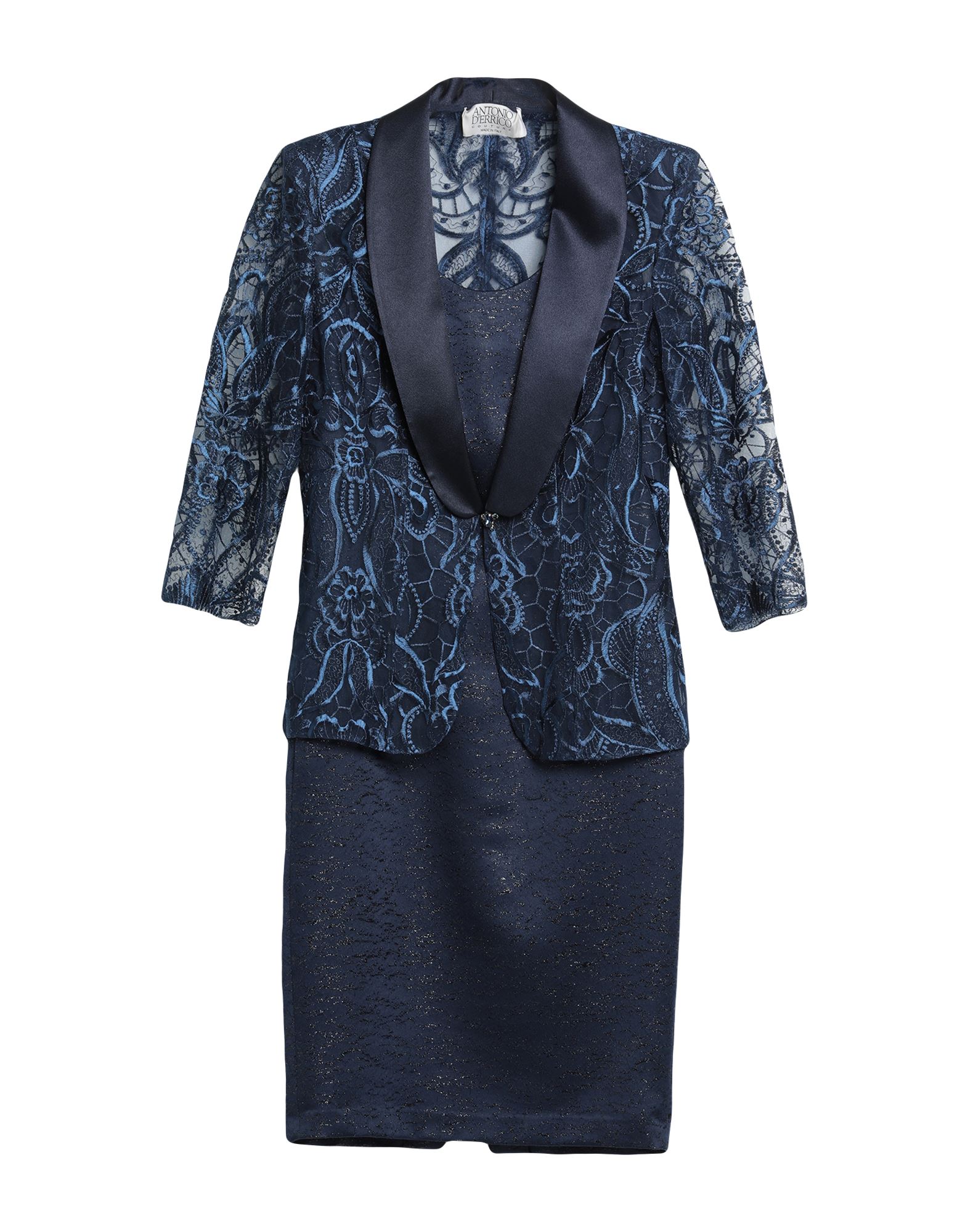 Antonio D'errico Woman Co-ord Midnight Blue Size 16 Polyester, Textile Fibers