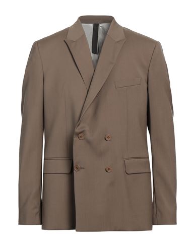 Low Brand Man Suit Jacket Khaki Size 5 Wool In Beige