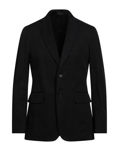Dunhill Man Suit Jacket Black Size 42 Cotton In Blue