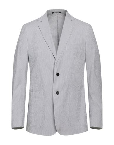 Dunhill Man Blazer White Size 40 Cotton, Elastane