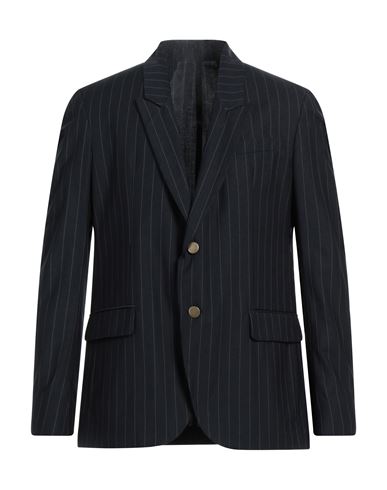 Marsēm Man Suit Jacket Midnight Blue Size 36 Polyester, Viscose In Black