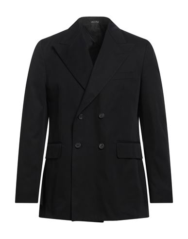 Dunhill Man Suit Jacket Black Size 40 Cotton