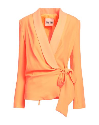 Aniye By Woman Suit Jacket Orange Size 4 Polyester, Elastane
