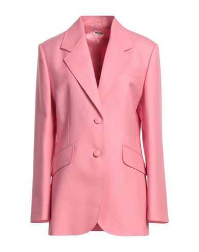 Miu Miu Woman Suit Jacket Pink Size 4 Virgin Wool In Pink