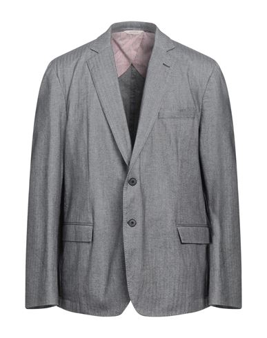 Brooks Brothers Man Suit Jacket Grey Size 38 Cotton, Wool