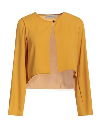 Shop Boutique De La Femme Woman Blazer Ocher Size L Polyester In Yellow
