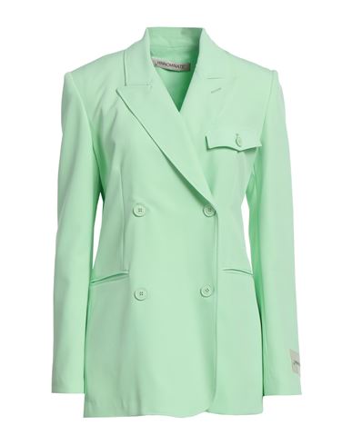 Hinnominate Woman Blazer Light Green Size S Polyester, Elastane