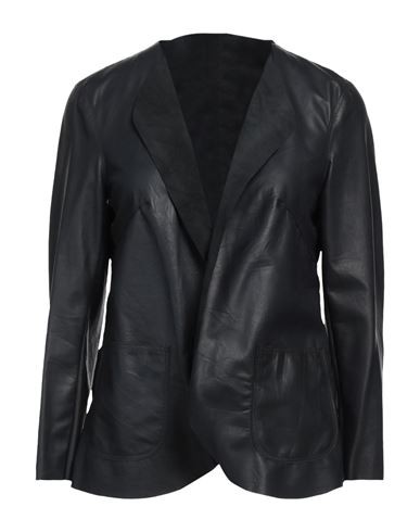 Salvatore Santoro Woman Suit Jacket Black Size 6 Ovine Leather