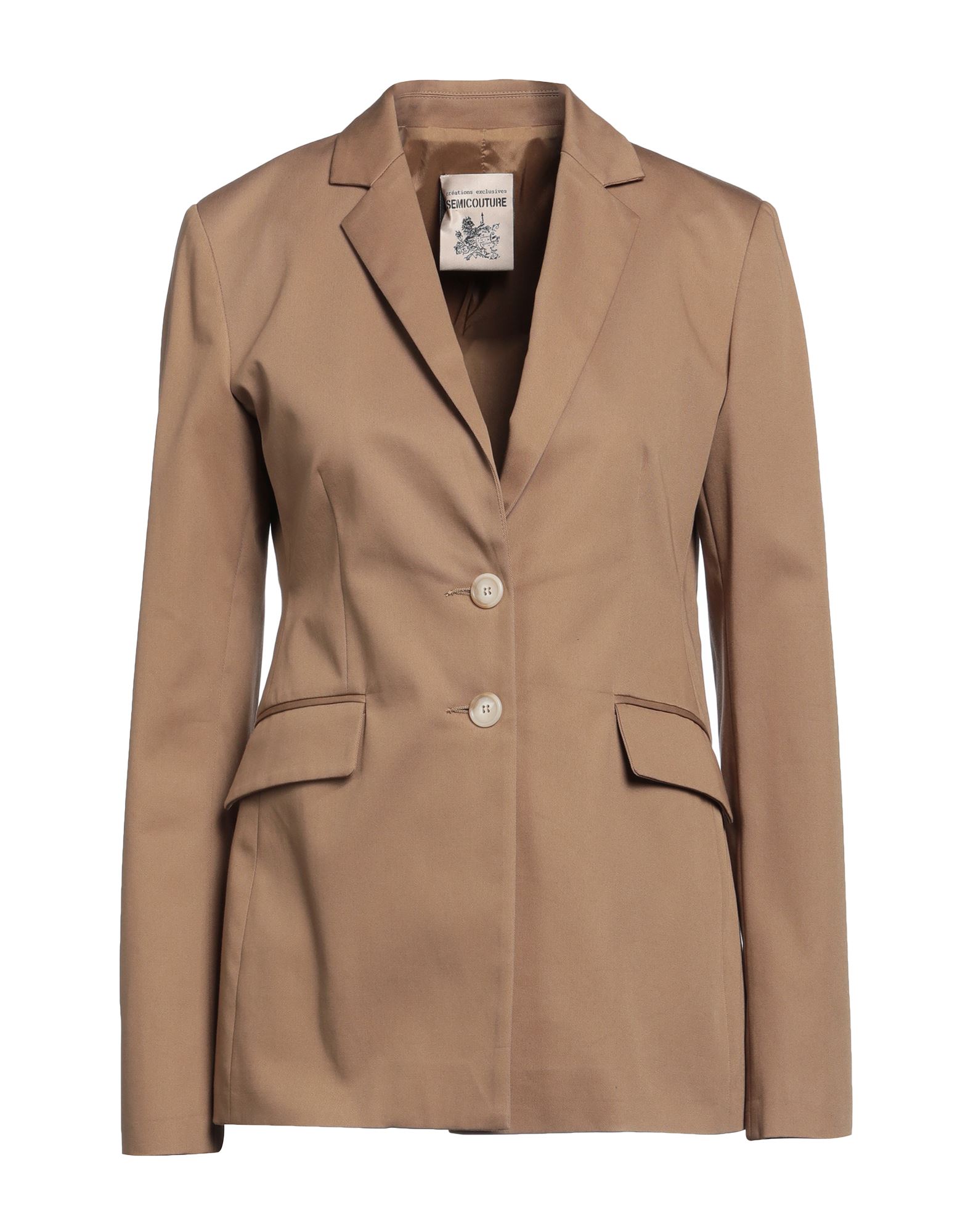 Semicouture Suit Jackets In Beige