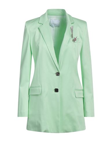 Gaelle Paris Gaëlle Paris Woman Blazer Light Green Size 8 Polyester, Elastane