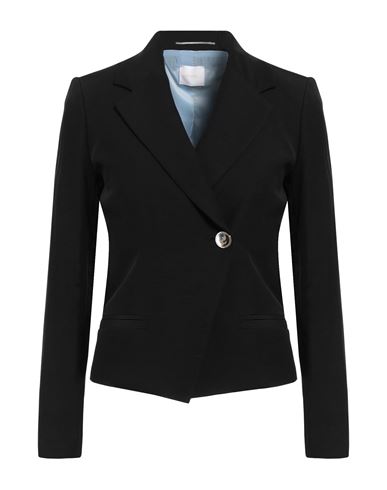 Shop Merci .., Woman Blazer Black Size 2 Viscose, Linen