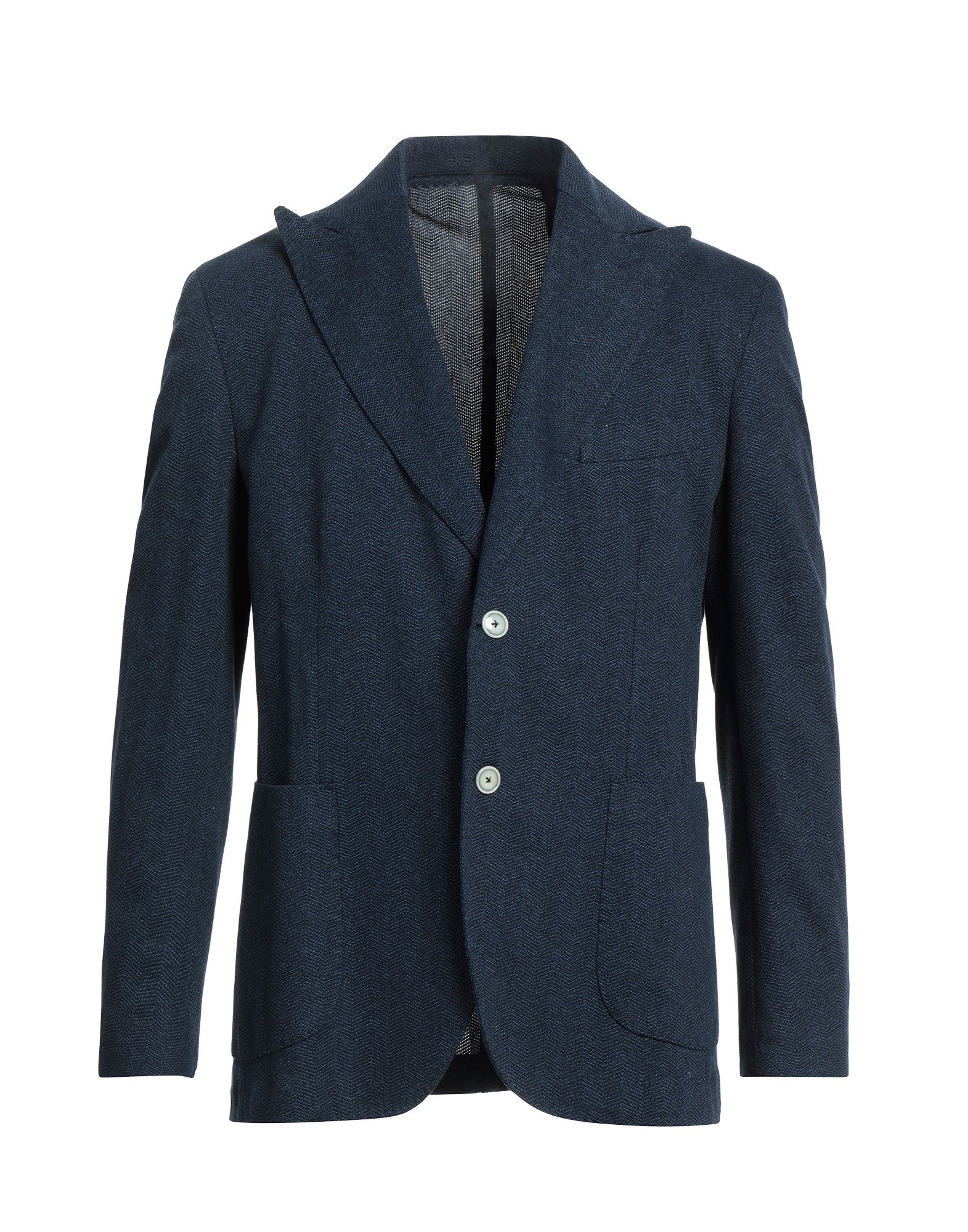 Barba Napoli Suit Jackets In Navy Blue