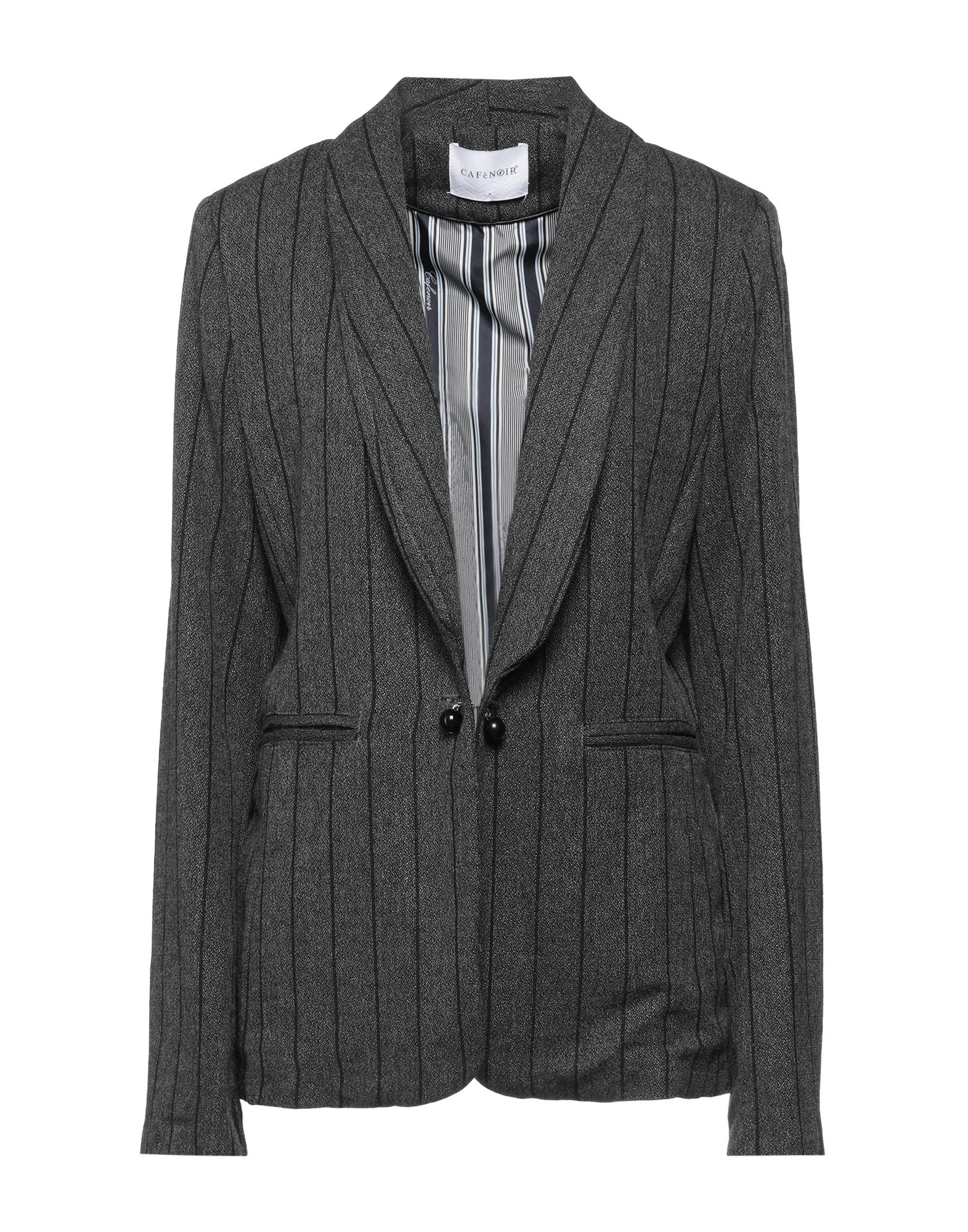Cafènoir Woman Blazer Grey Size Xl Viscose, Acrylic, Polyester, Wool, Polyamide