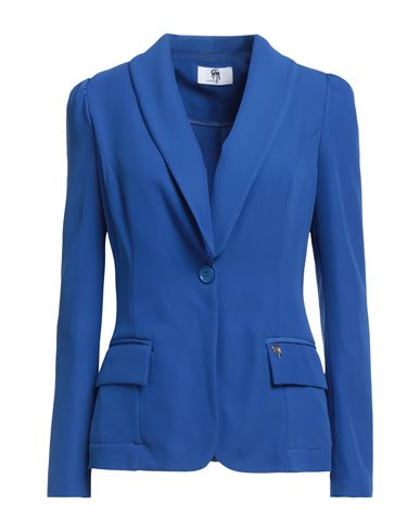 Gai Mattiolo Woman Blazer Blue Size 8 Polyester, Elastane
