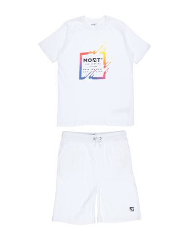 Most Los Angeles Babies'  Toddler Boy Co-ord White Size 4 Cotton