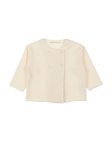 Babe And Tess Babies' Babe & Tess Newborn Girl Blazer Ivory Size 3 Cotton, Elastane In Neutral
