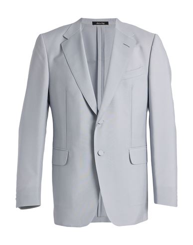 Dunhill Man Blazer Light Grey Size 46 Mohair Wool, Wool