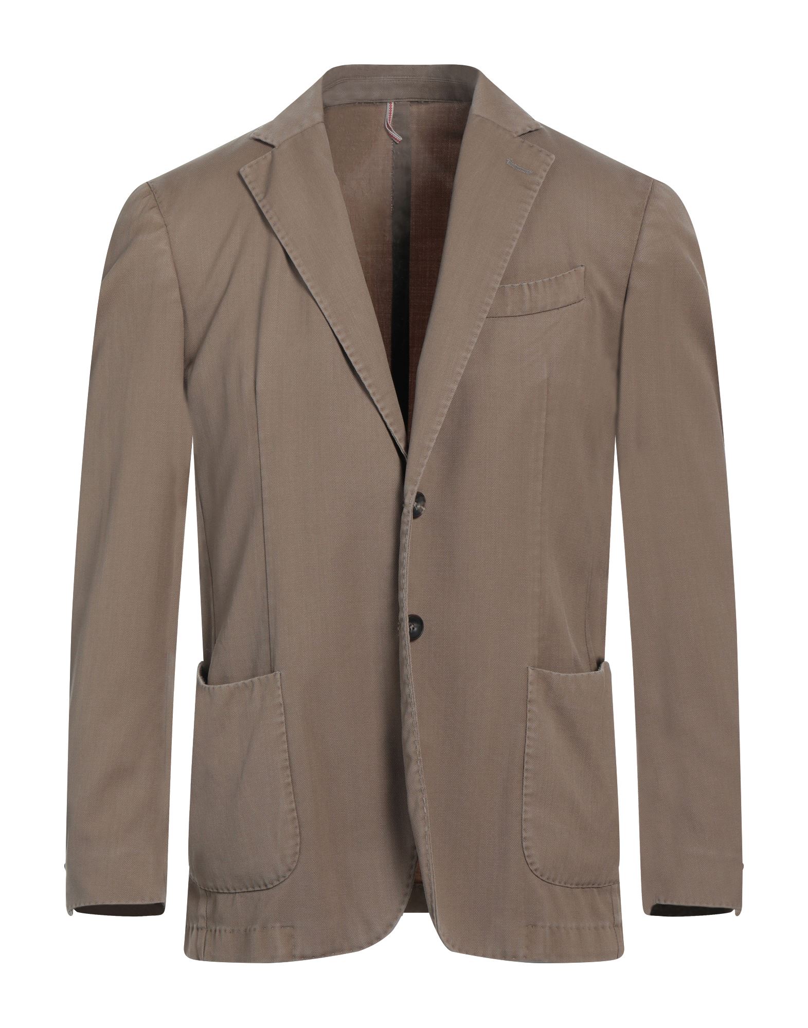 Santaniello Suit Jackets In Beige