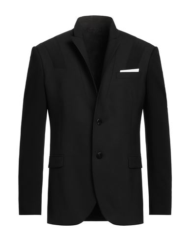 Neil Barrett Man Blazer Black Size 42 Polyester, Virgin Wool, Elastane, Viscose, Polyamide