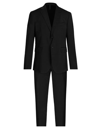 Santaniello Man Suit Steel Grey Size 44 Polyester, Wool, Elastane
