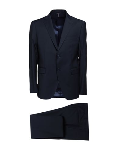 Santaniello Man Suit Midnight Blue Size 44 Polyester, Wool, Elastane