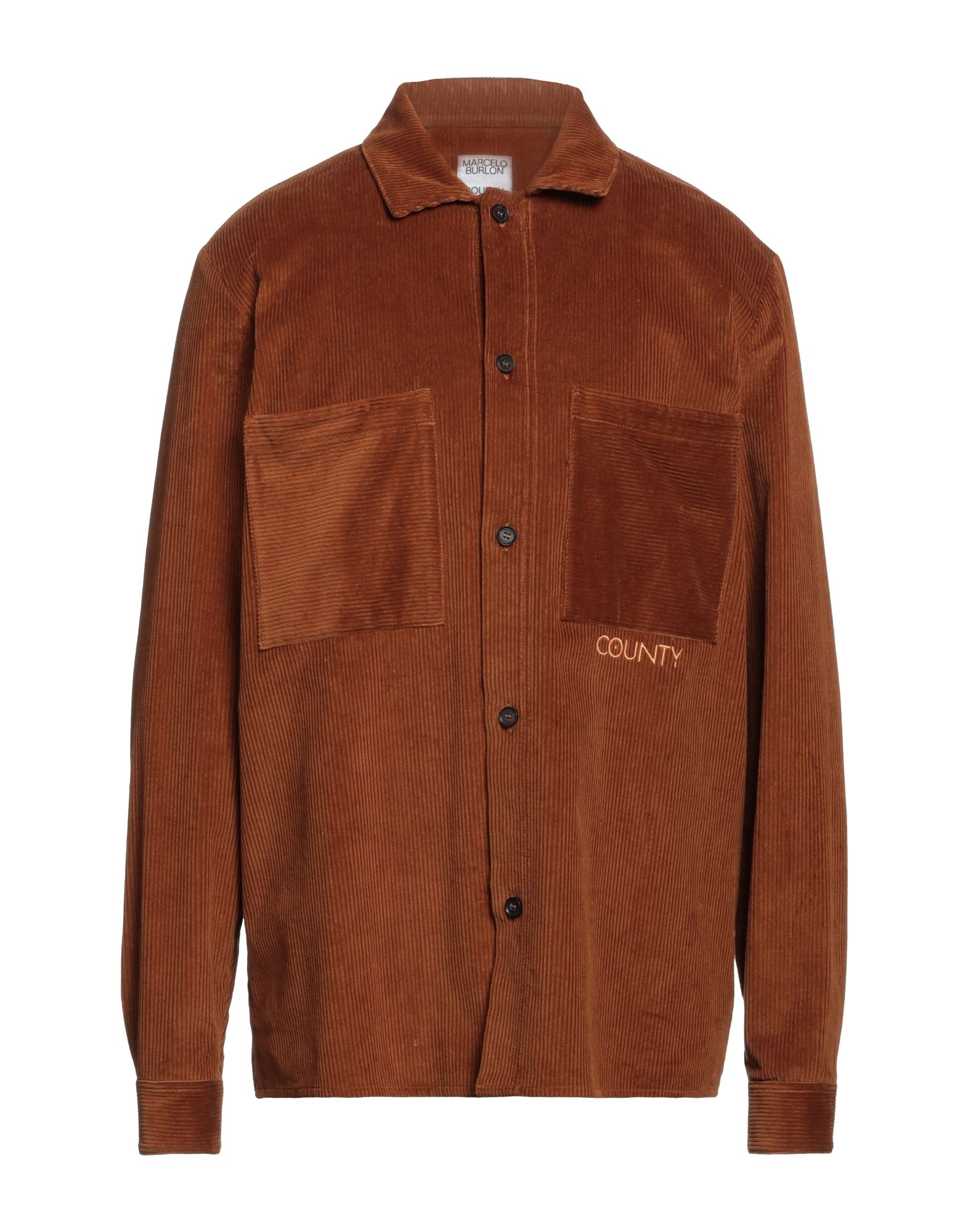 Marcelo Burlon County Of Milan Shirts In Tan