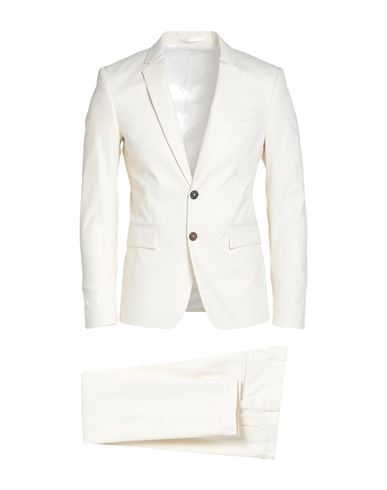 Mauro Grifoni Man Suit Cream Size 36 Cotton, Elastane In White
