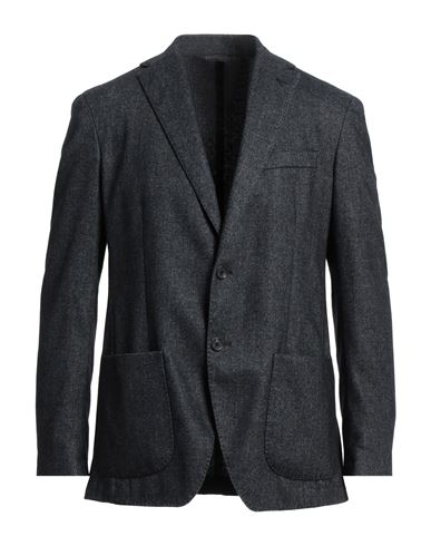 Altea Man Suit Jacket Midnight Blue Size M Virgin Wool, Polyester In Grey