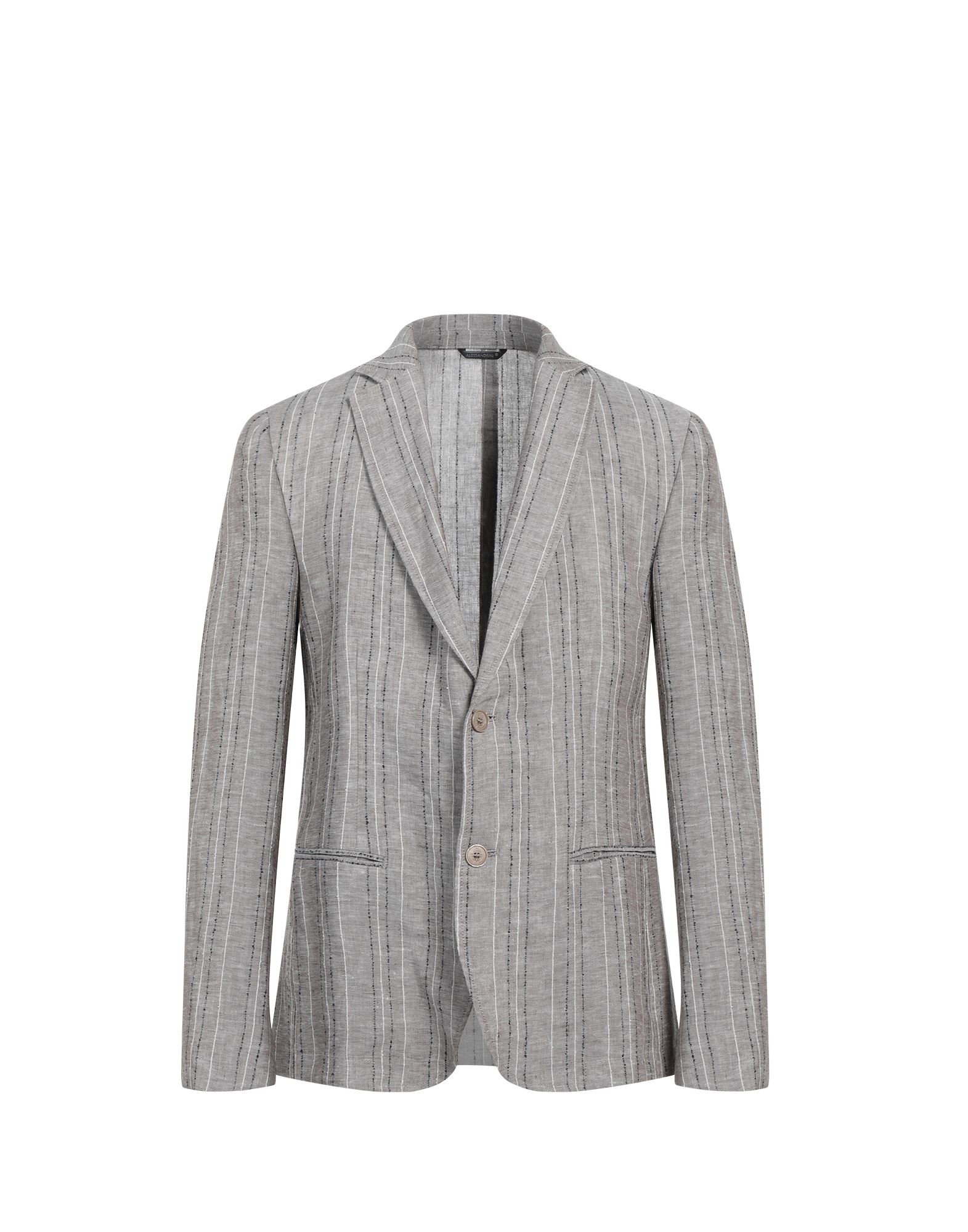 Grey Daniele Alessandrini Suit Jackets In Light Brown