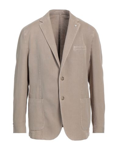 L.b.m 1911 L. B.m. 1911 Man Suit Jacket Beige Size 46 Cotton, Ramie