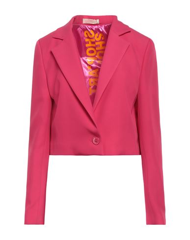 Shop ★ Art Woman Suit Jacket Fuchsia Size M Polyester In Pink