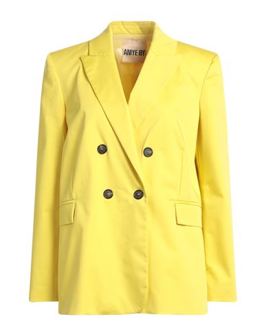 Aniye By Woman Blazer Yellow Size 4 Cotton, Elastane